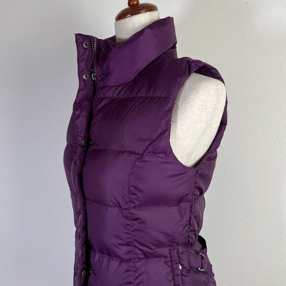 Eddie Bauer NWT Premium Quality Goose Down Vest Women's XS Purple Puffer - Picture 4 of 14